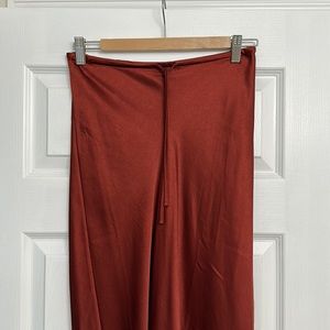 NWT Madewell Satin MIDI Skirt